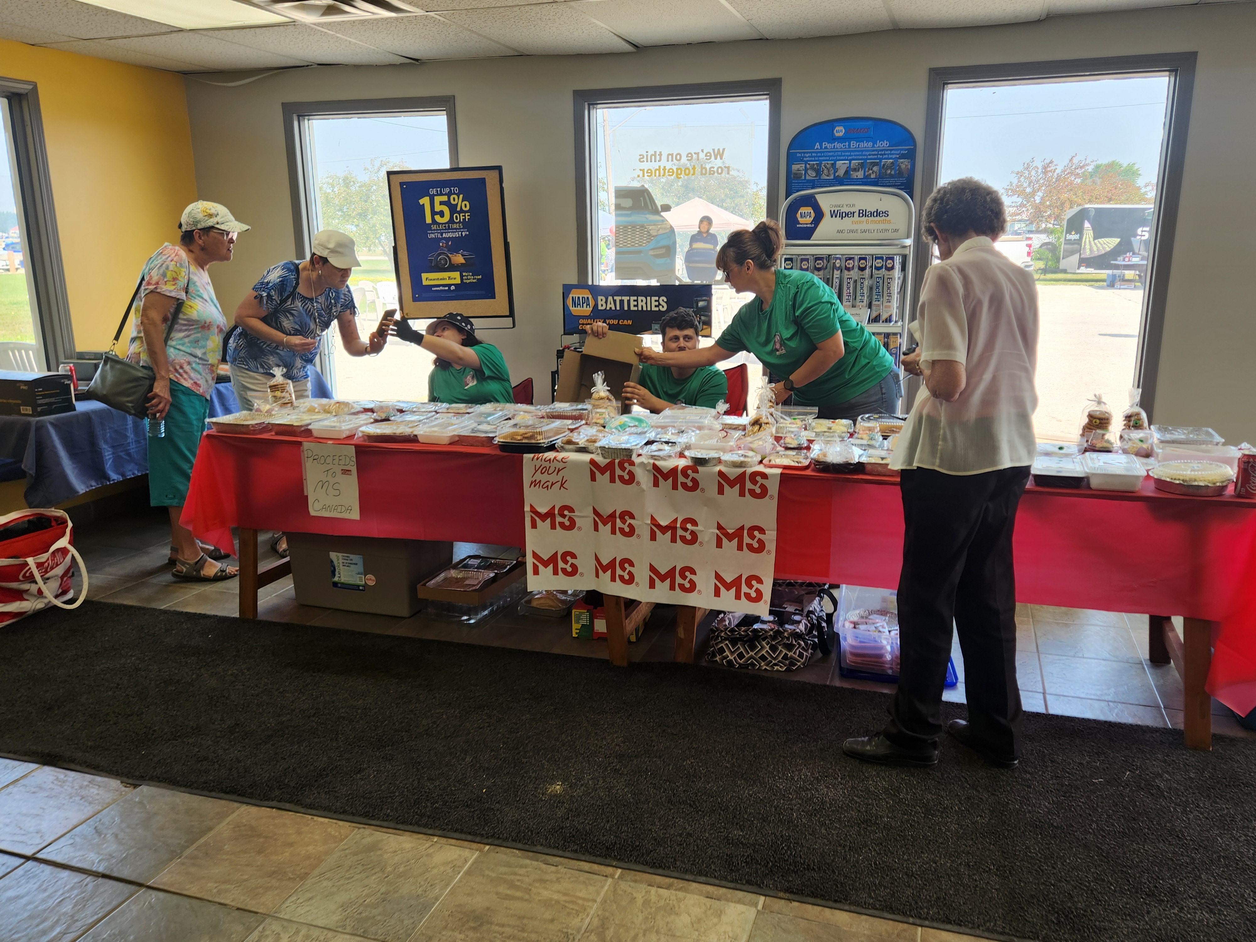 Baked Goods area was packed with people eyeing up the delicious treats available.   PortageOnline/ Tristen Sokolosky 