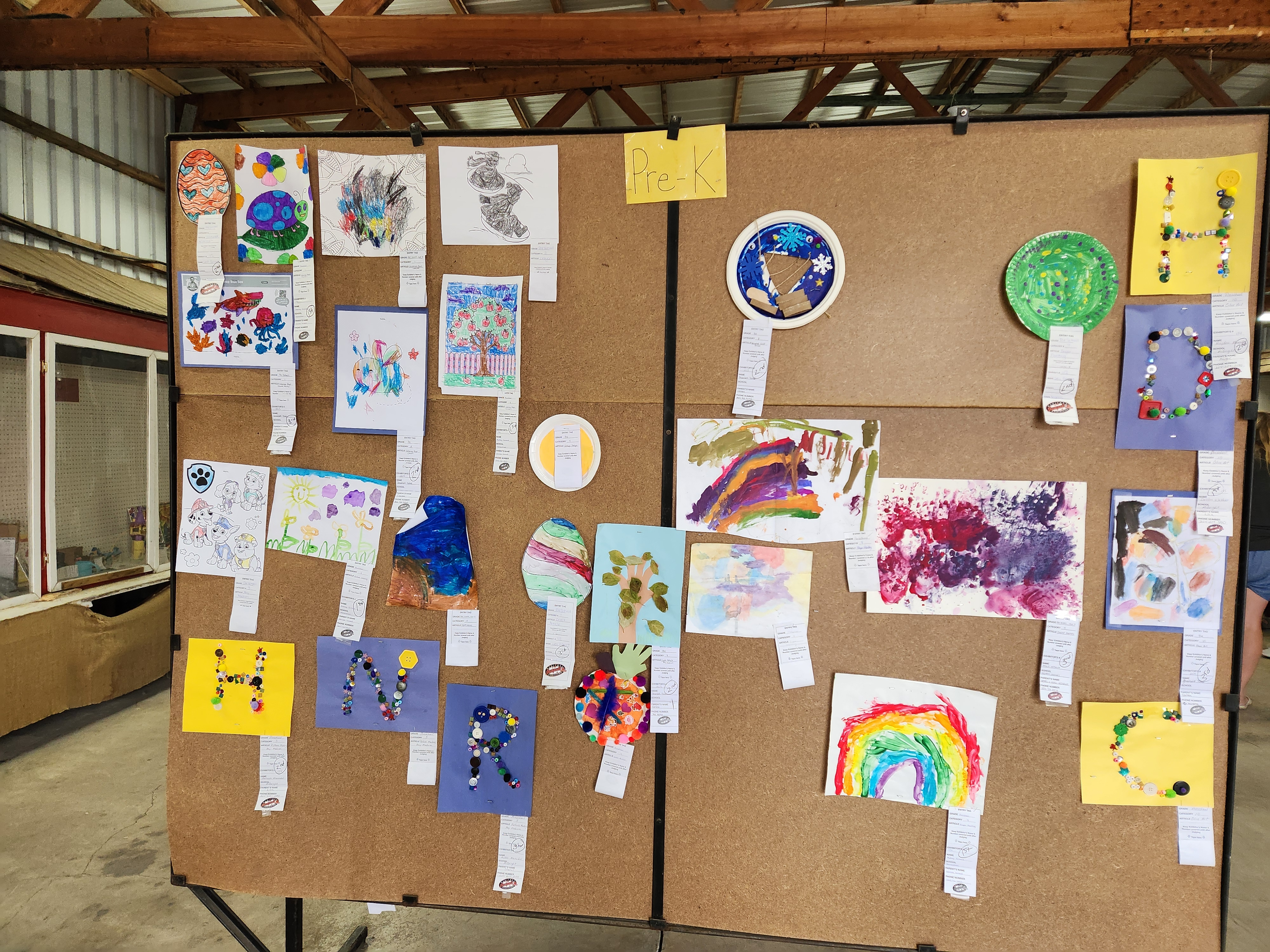 Gallery walk inside the Orange building, art from kids in all grades. PortageOnline/ Tristen Sokolosky