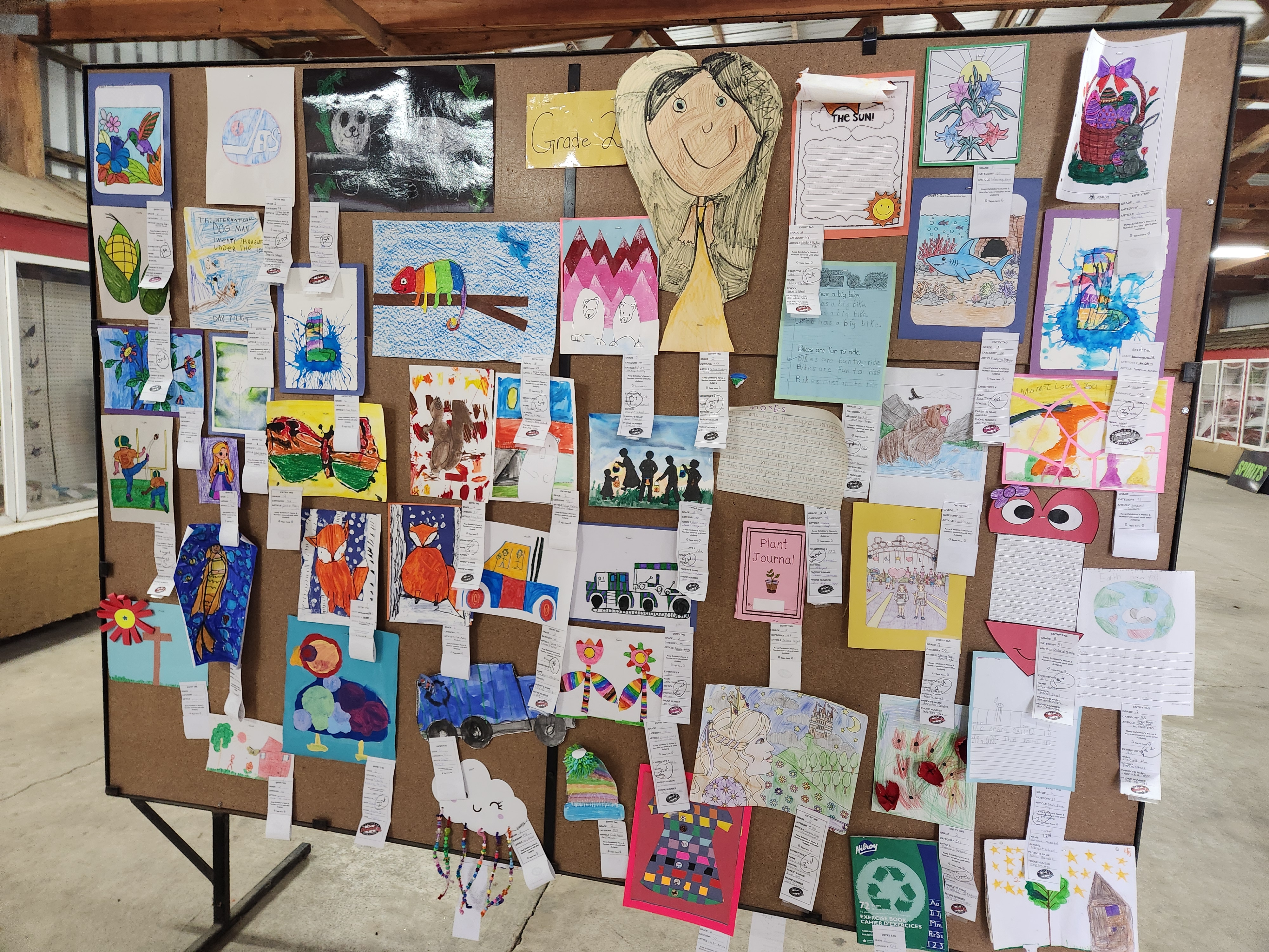 Gallery walk inside the Orange building, art from kids in all grades. PortageOnline/ Tristen Sokolosky