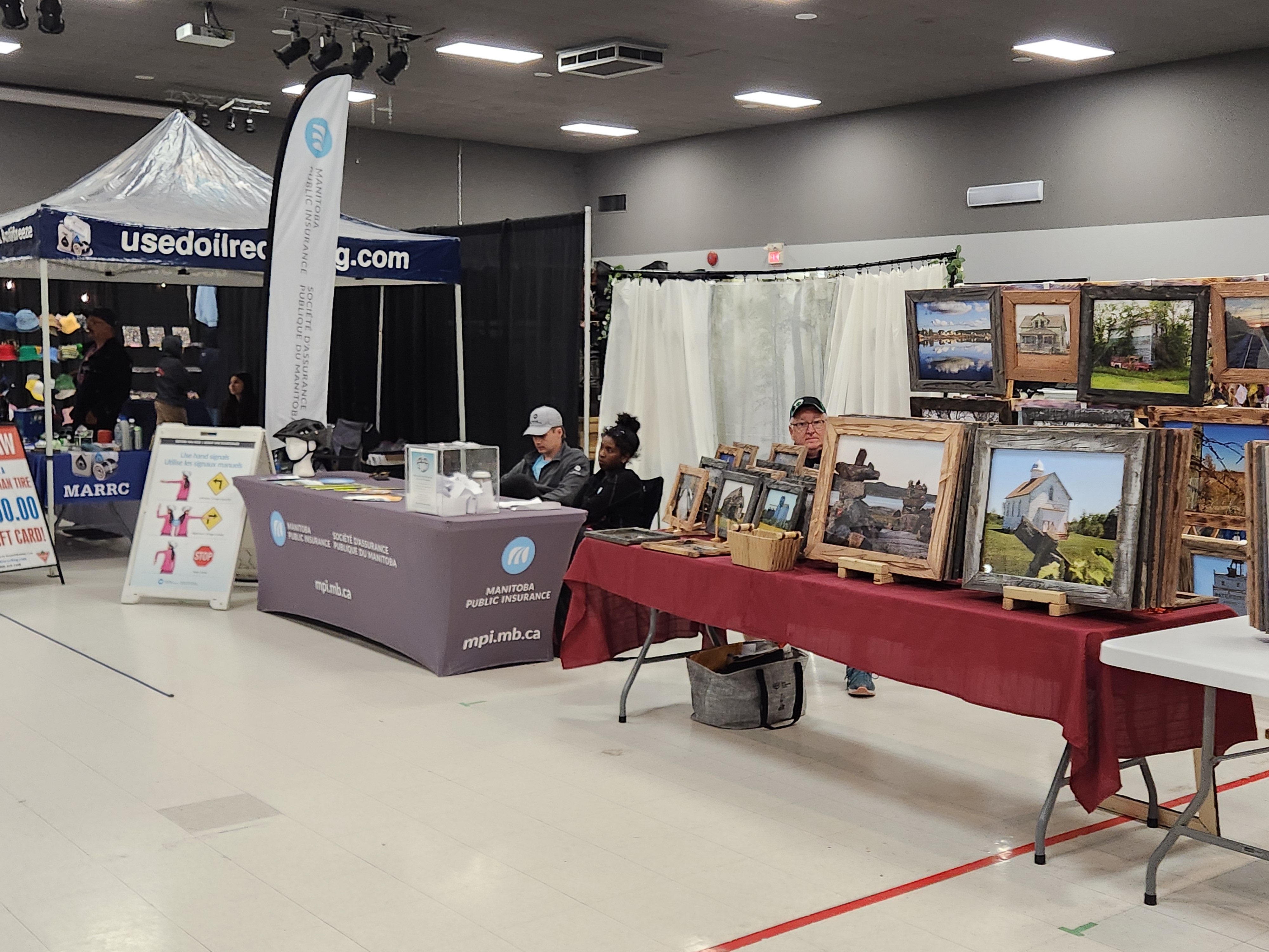 Indoor vending, selling amazing items and clothing. inside was busy all day till 6 P.M. PortageOnline/ Tristen Sokolosky