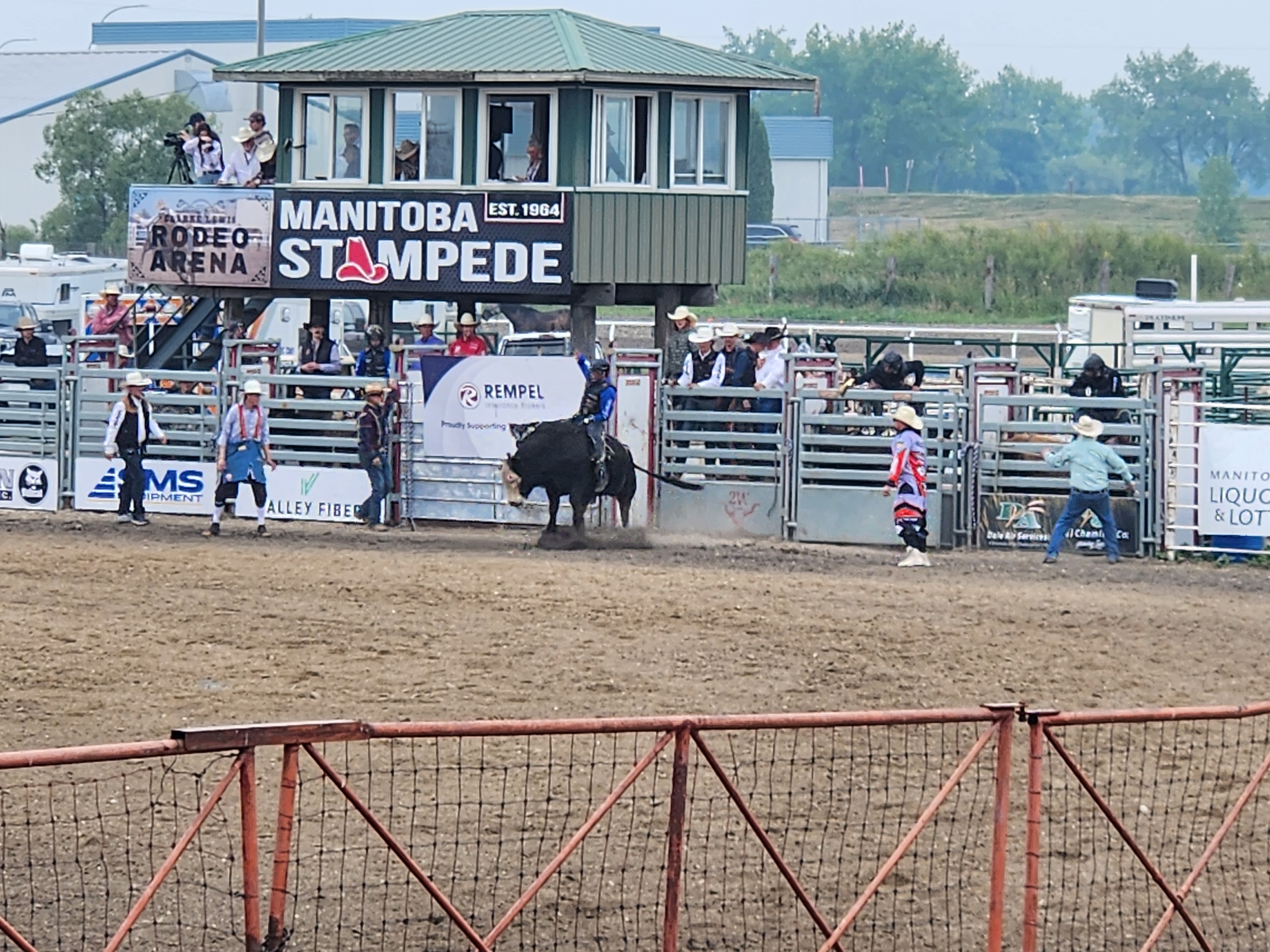 Bull riding make the crowds cheer. PortageOnline/ Tristen Sokolosky