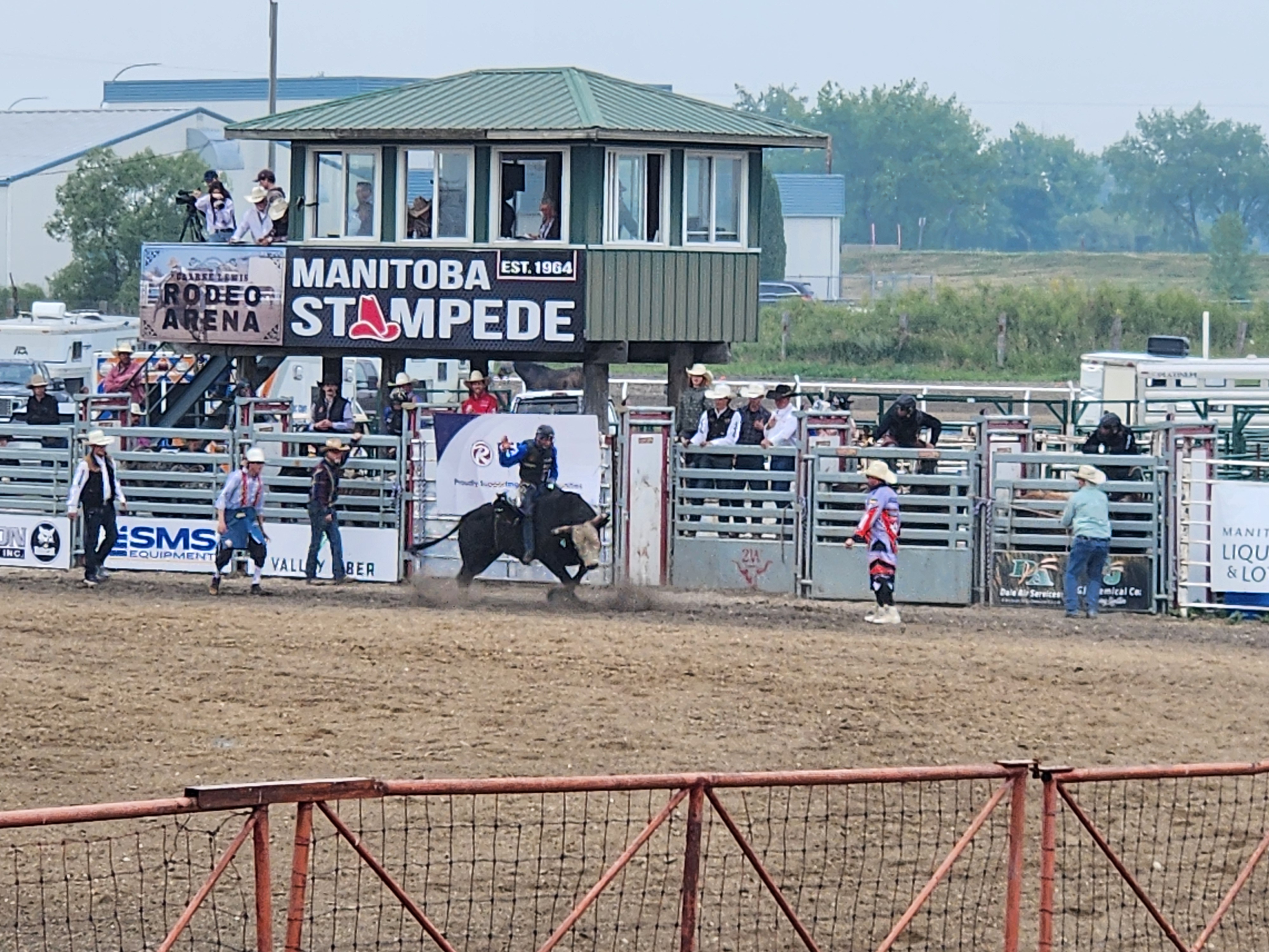 Bull riding make the crowds cheer. PortageOnline/ Tristen Sokolosky