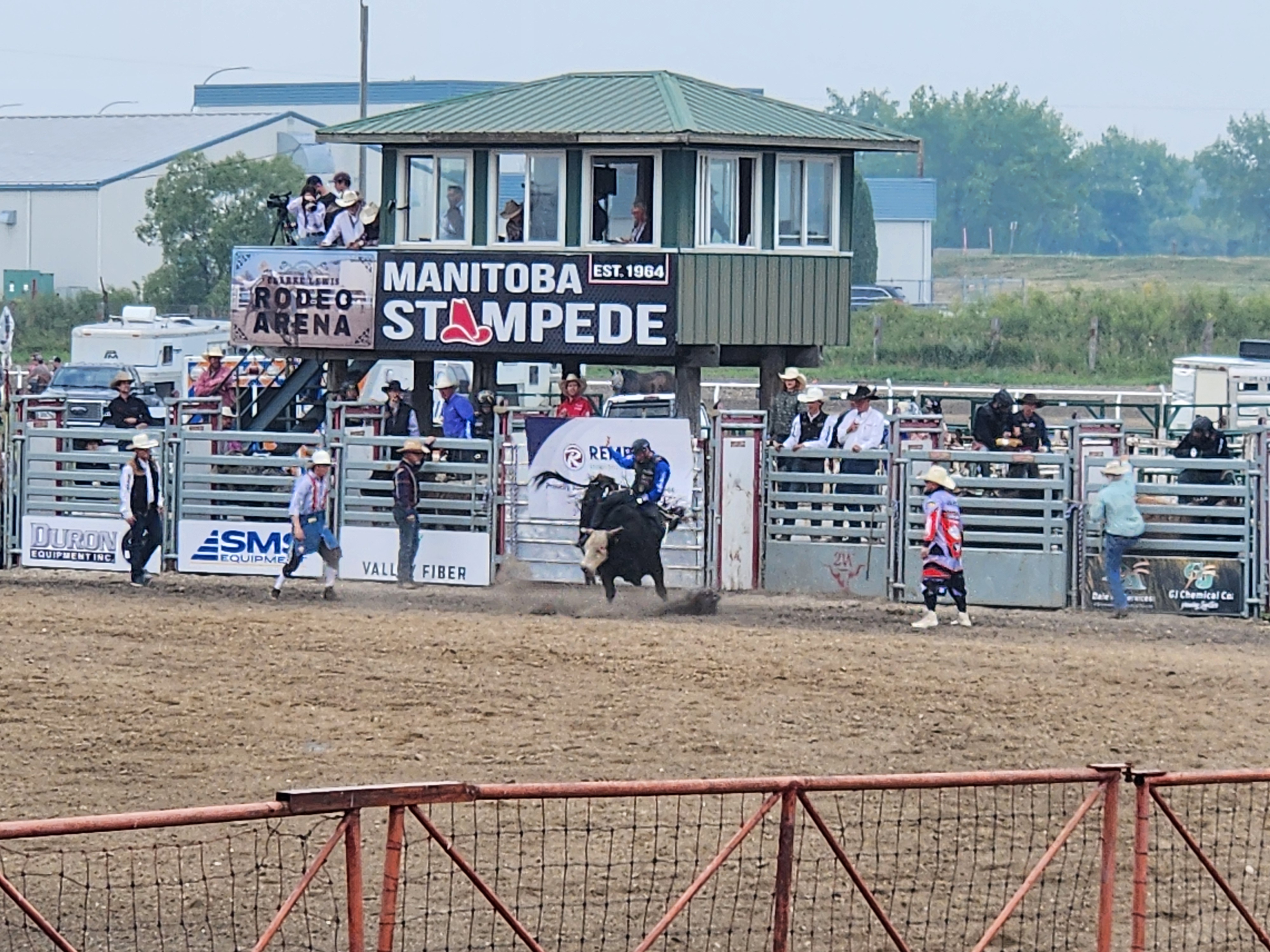 Bull riding make the crowds cheer. PortageOnline/ Tristen Sokolosky