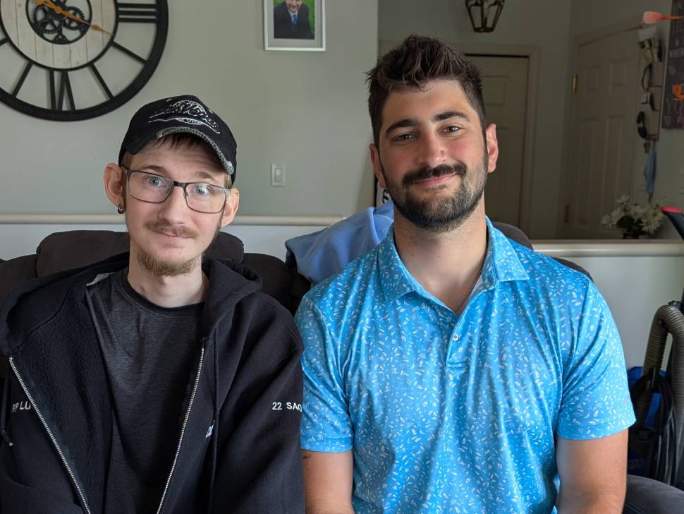 Micheal Bueckert and his little brother Anthony