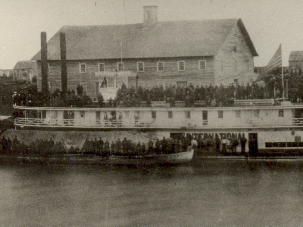 S.S. International at the Forks, July, 1874 - provided by Mennonite Heritage Archives