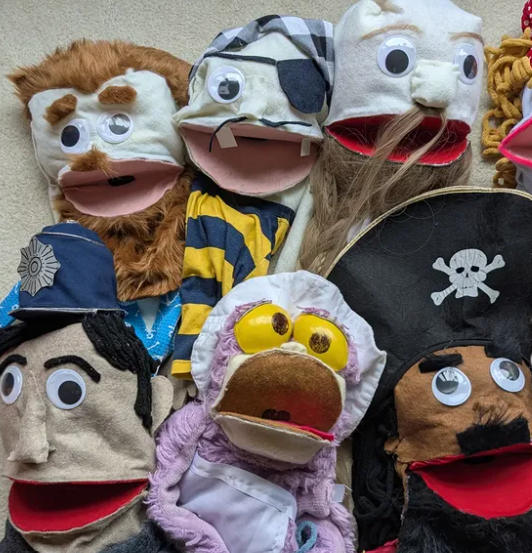 Some of the puppets used in Backyard Broadway Theatre's 'The Puppets of Penzance' at the Winnipeg Fringe Festival. (Source: Backyard Broadway Theatre)