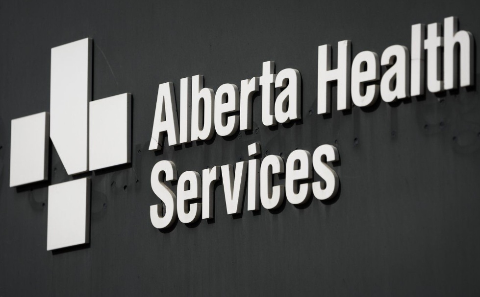 An Alberta Health Services sign is pictured outside the Rockyview General Hospital in Calgary, March 20. THE CANADIAN PRESS/Jeff McIntosh