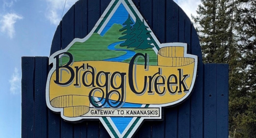 Bragg Creek sign cropped tighter
