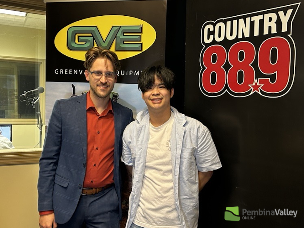 John Burnabe visiting the studio