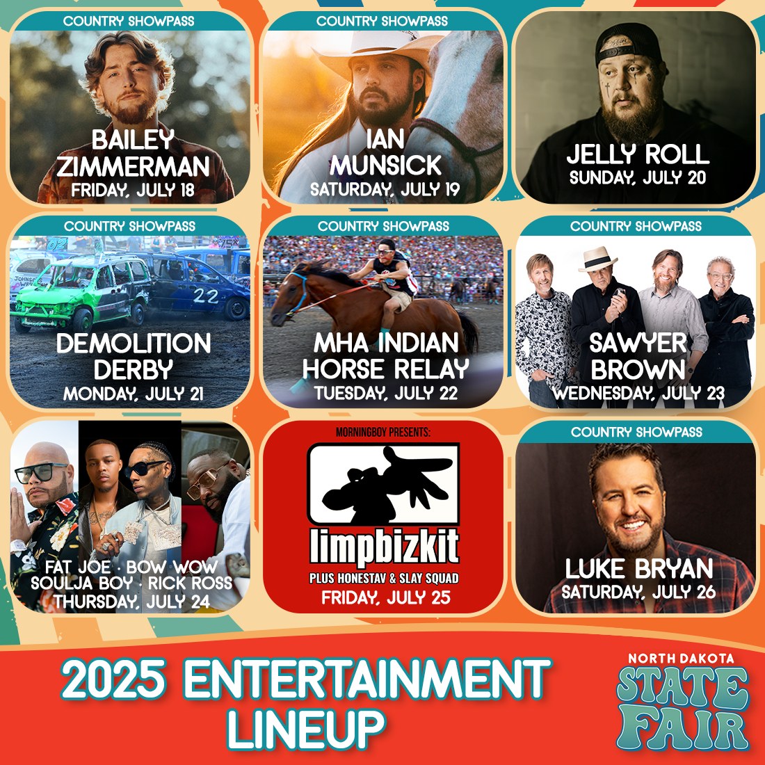 NDSF Show Lineup - 2025