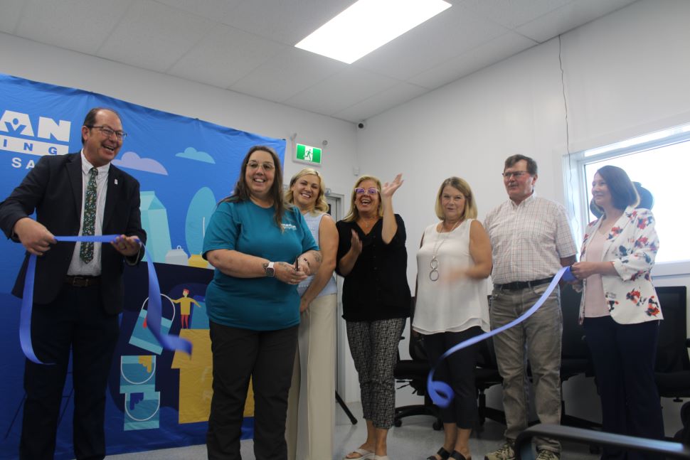 ESTEVAN SARCAN RIBBON CUTTING 