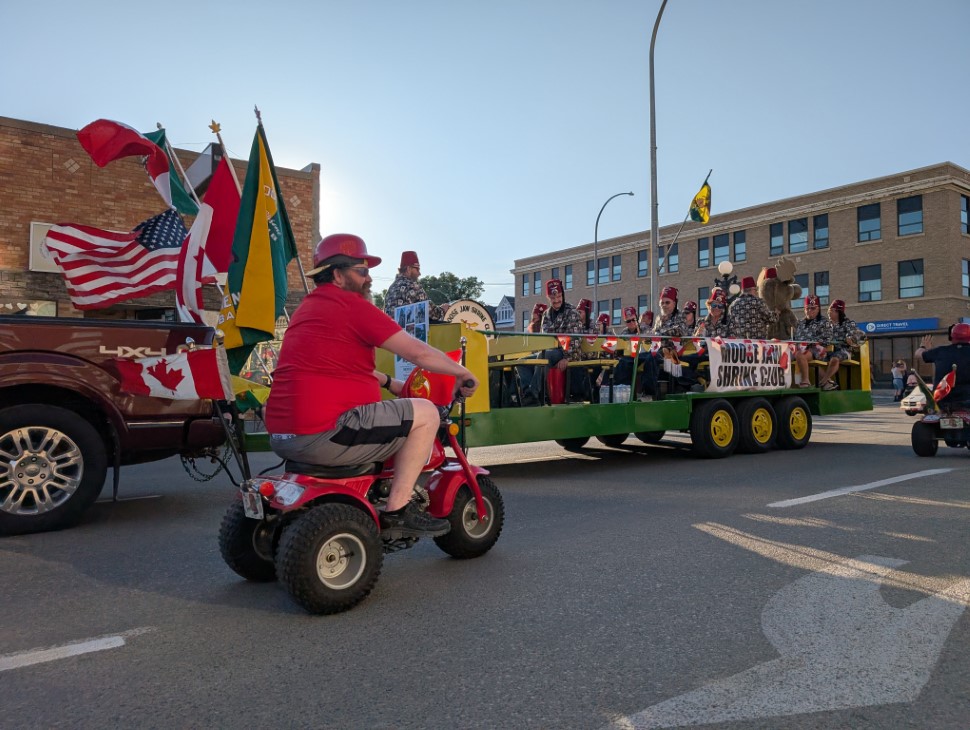 Shriners are always a big part of the annual Moose Jaw Hometown Parade (photos by Gordon Edgar)