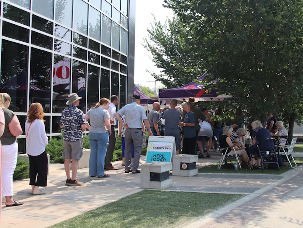 Support for agape House at last year's Charity BBQ