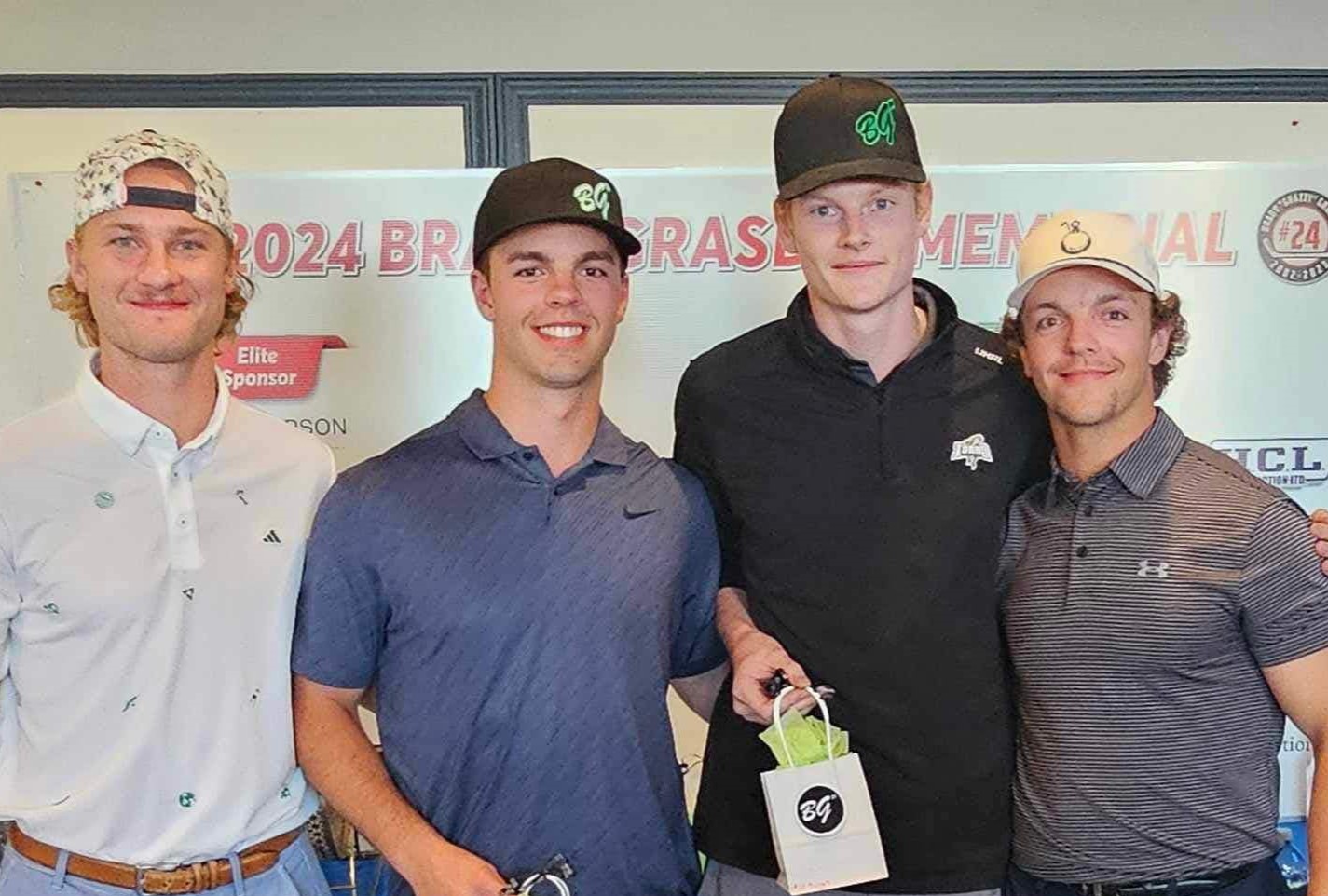 The 'Brady Team' took second place at last year's inaugural Brady Grasdal Memorial Golf Tournament, which was less a competition than an emotional celebration of Brady's memory (Brady Grasdal Memorial Golf Tournament/Facebook)