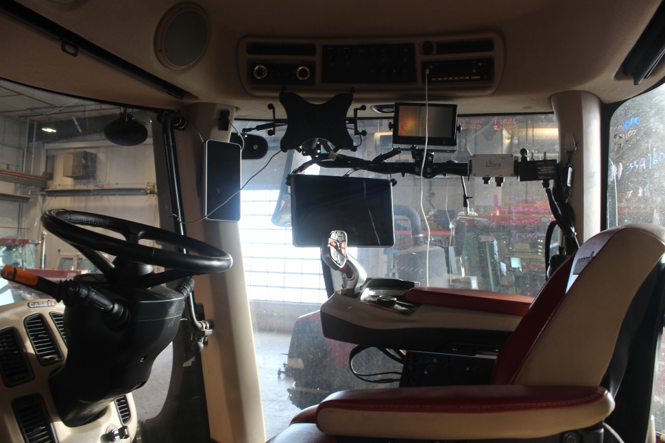 INSIDE TRACTOR 