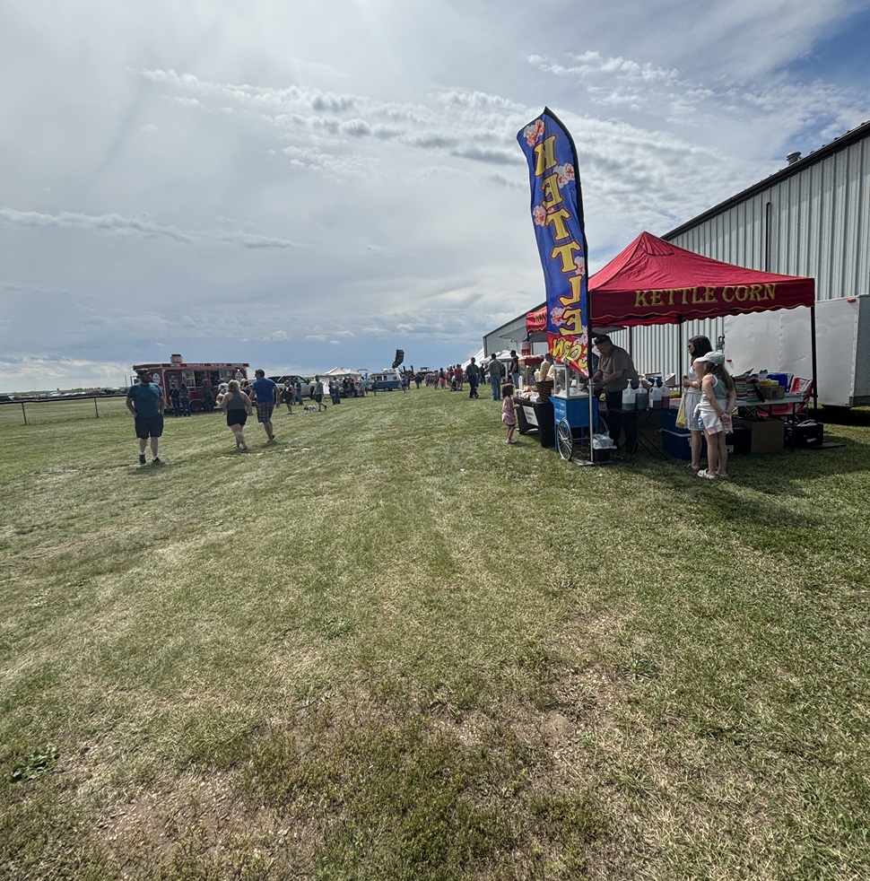 Visitor's walking the food trucks
