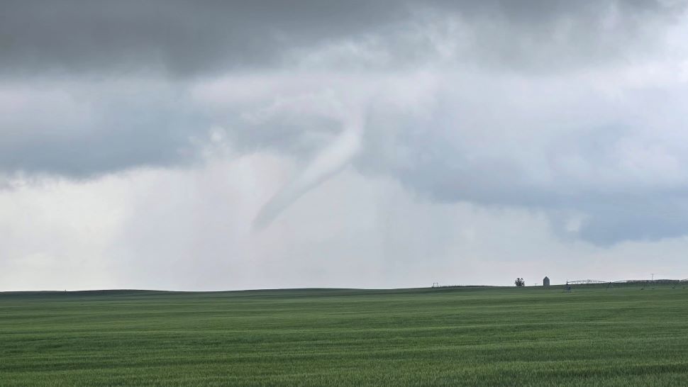 One of the funnel clouds spotted in the Moose Jaw area, this one near Disley was photographed by Amanda Leigh