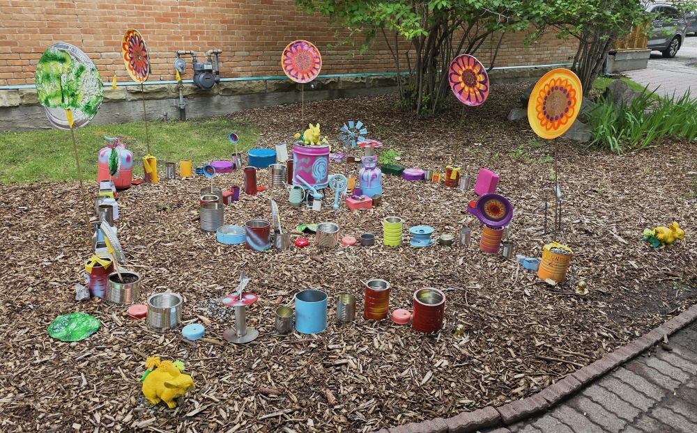 Art display in Okotoks