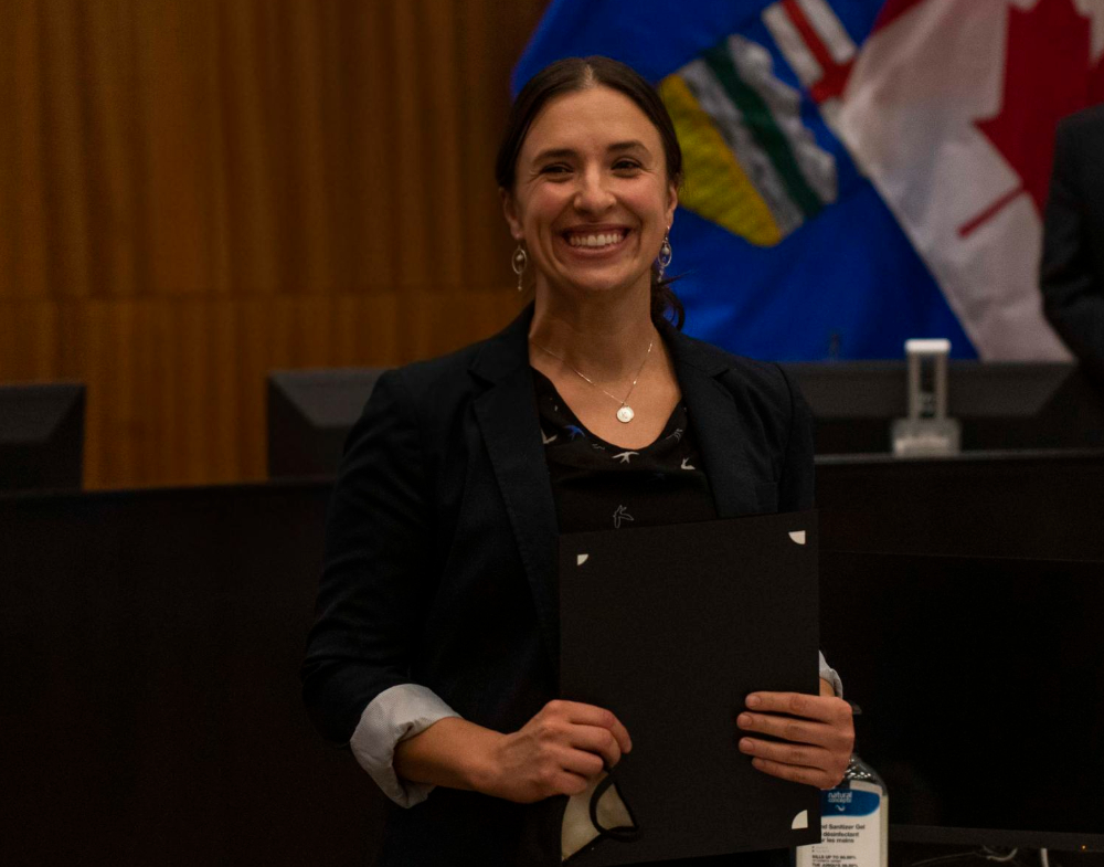 Okotoks town councillor Rachel Swendseid
