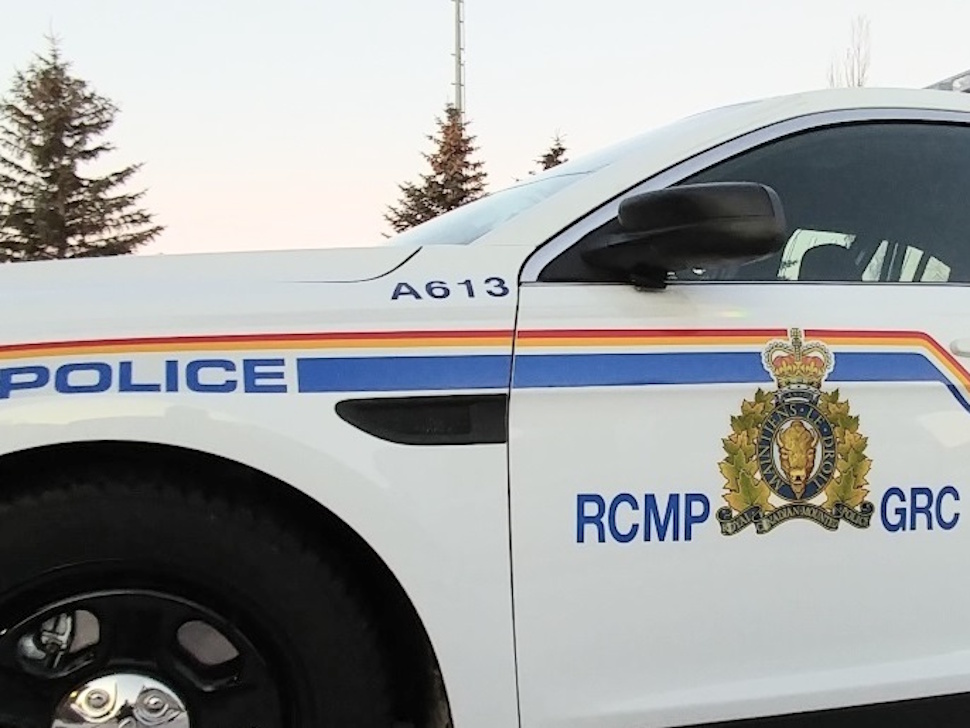 An RCMP car parked on the side of the road. PortageOnline/File Photo