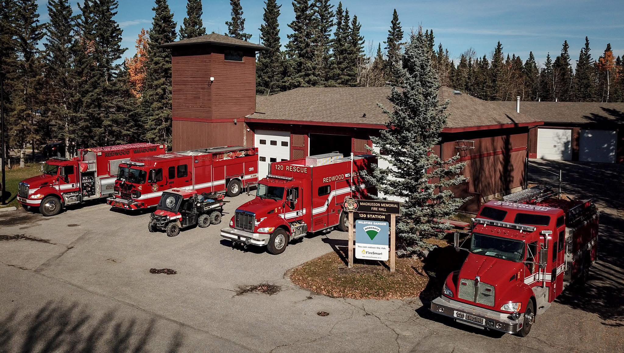 Redwood Meadows Emergency Services station