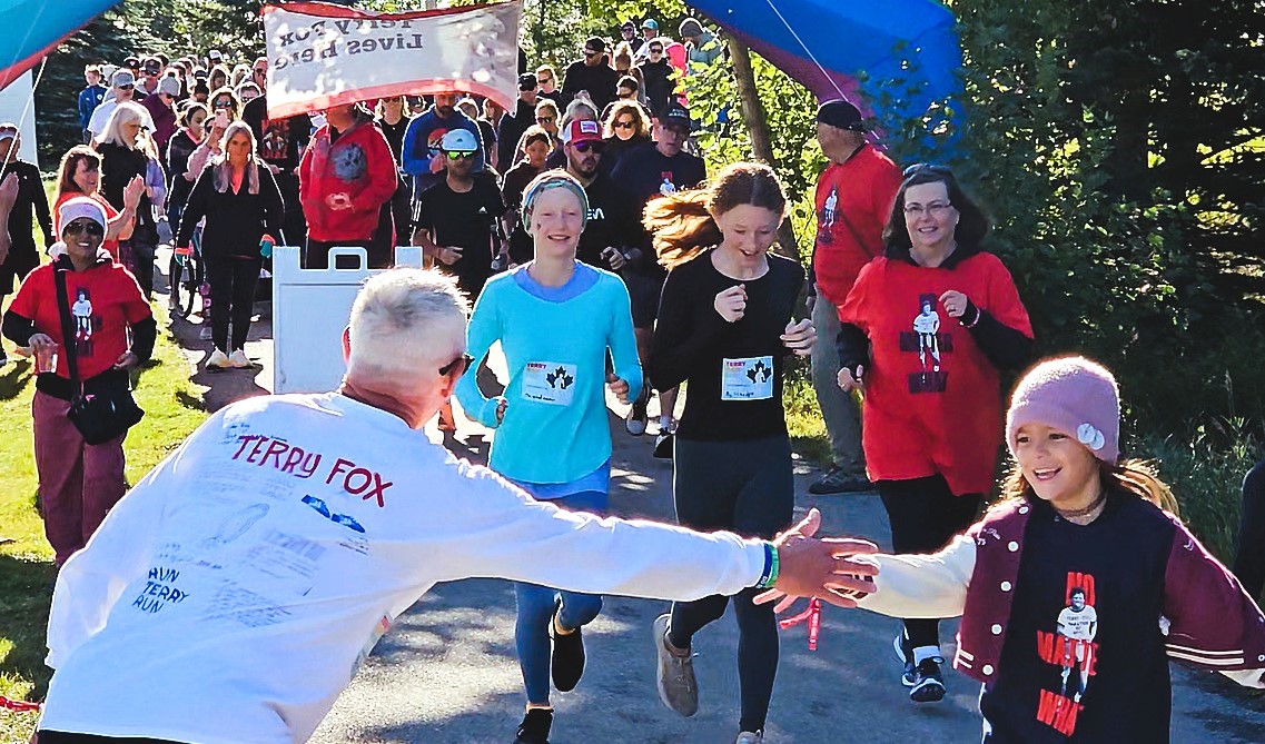 Terry Fox Run scene from 2025 Cochrane