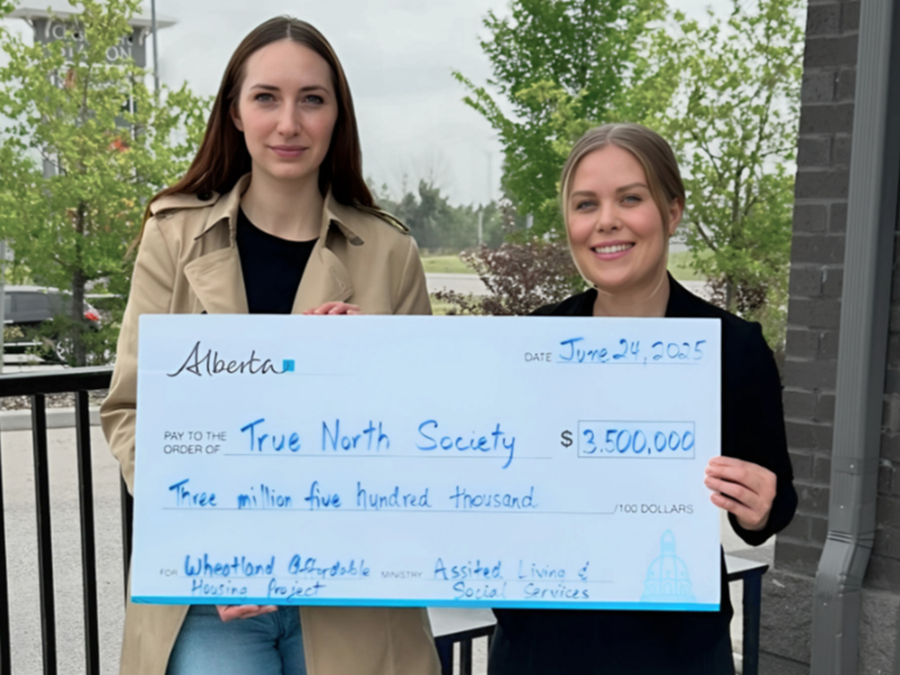 True North cheque presentation 