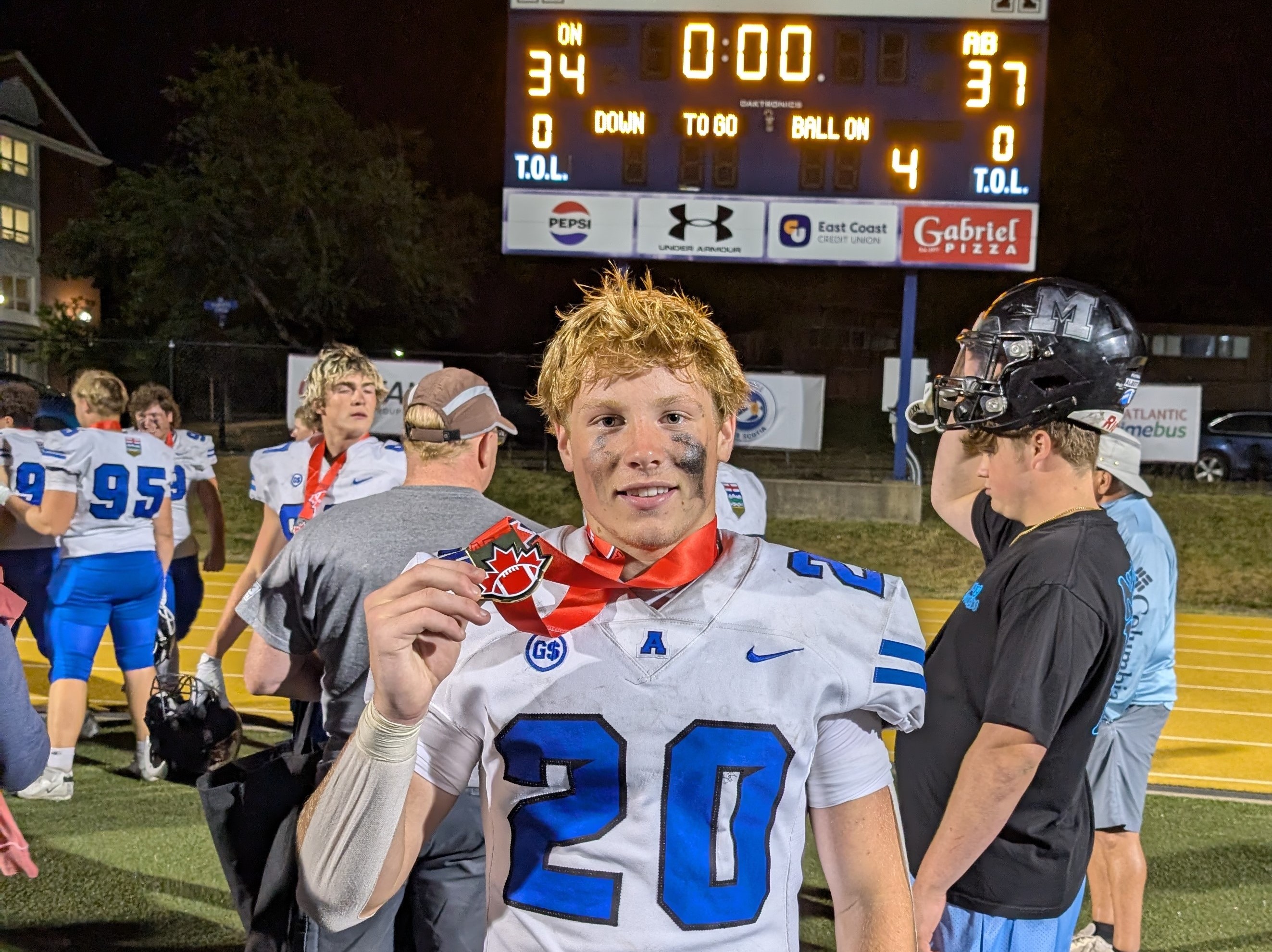 Ty Clazie at Cochrane Football Cup 
