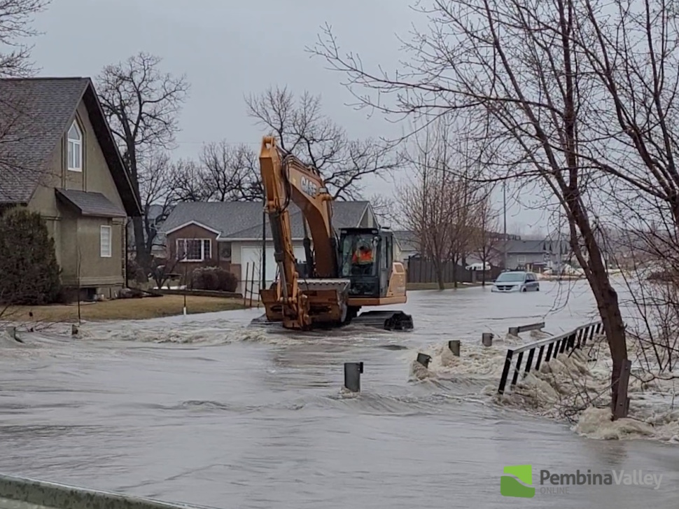 Parkhill bridge flooding from Spring of 2022