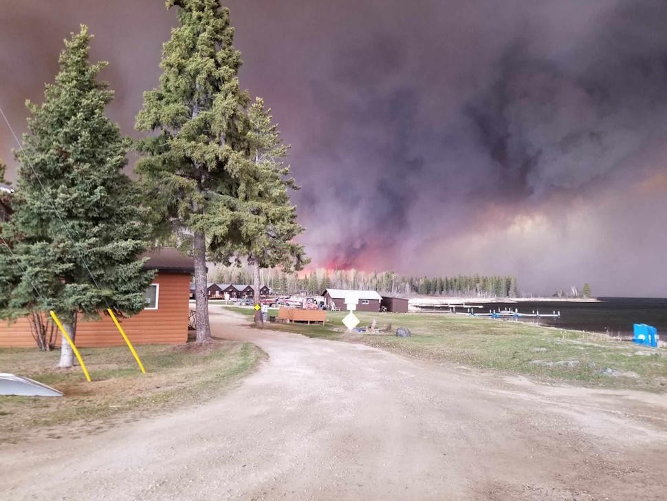 a wildfire