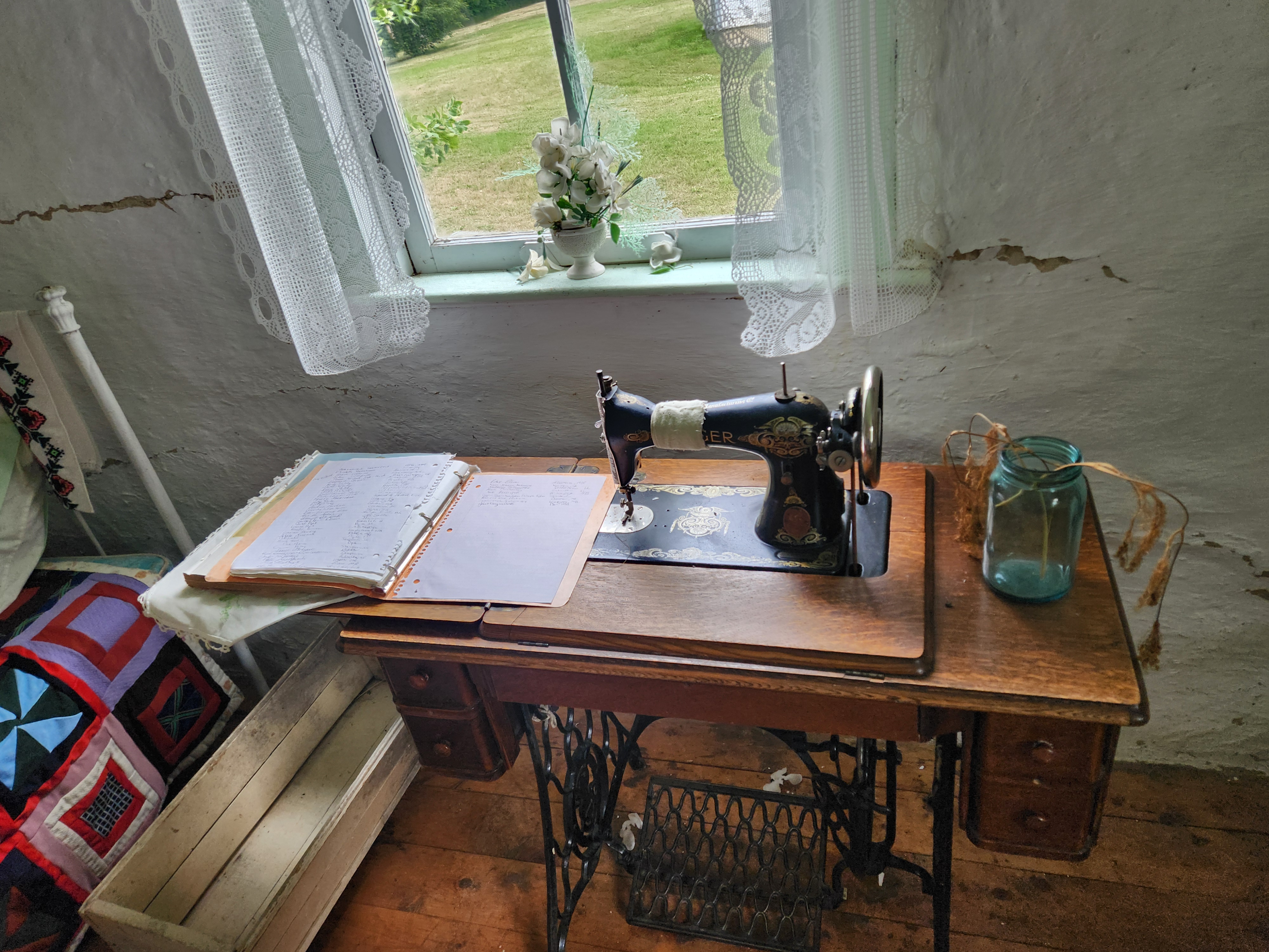 A look inside, homes located in the museum. showing how people use to live back when life was simple.   PortageOnline/ Tristen Sokolosky