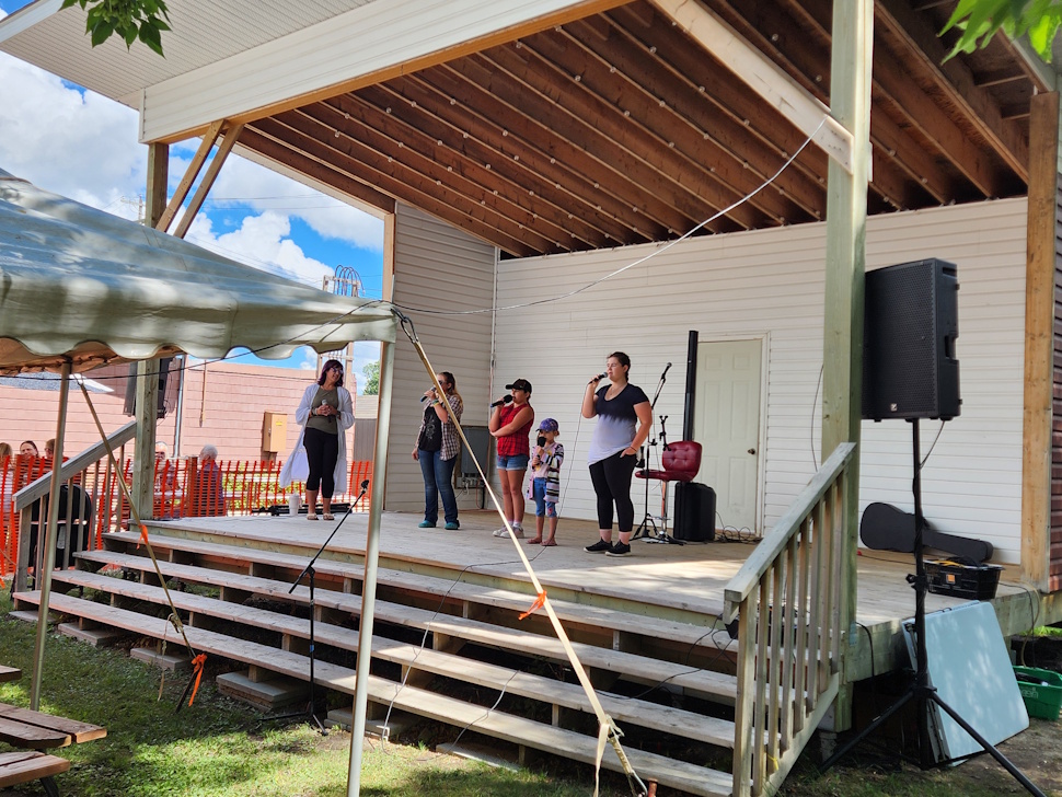 Lots of different types of musicians played through the two days.  