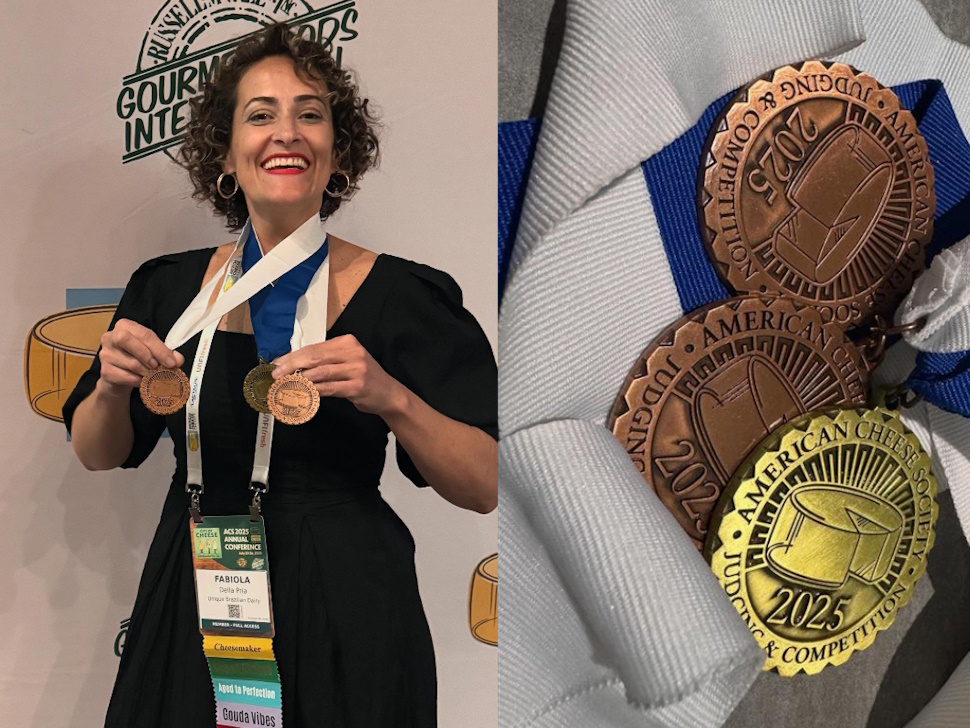 Unique Brazilian Dairy's Fabiola Dela Pria at the cheese conference