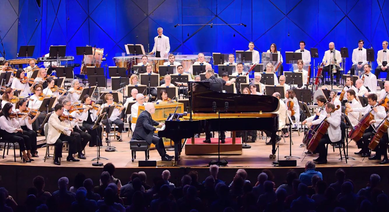Emanuel Ax and the Boston Symphony Orchestra performing John Williams' 'Concerto for Piano and Orchestra'. (Photo Credit: Gabriel Scott/BSO)