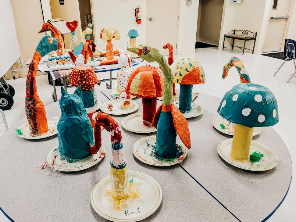 Papier-mâché art created by participants at L'Arche Winnipeg for 'Experiencing Eden'. (Supplied)