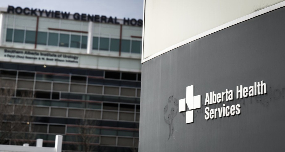 An Alberta Health Services sign is pictured outside the Rockyview General Hospital in Calgary, Thursday, March 20, 2025.THE CANADIAN PRESS/Jeff McIntosh