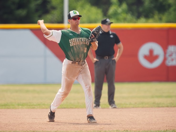 Mason Fasuer with Team Saskatchewan