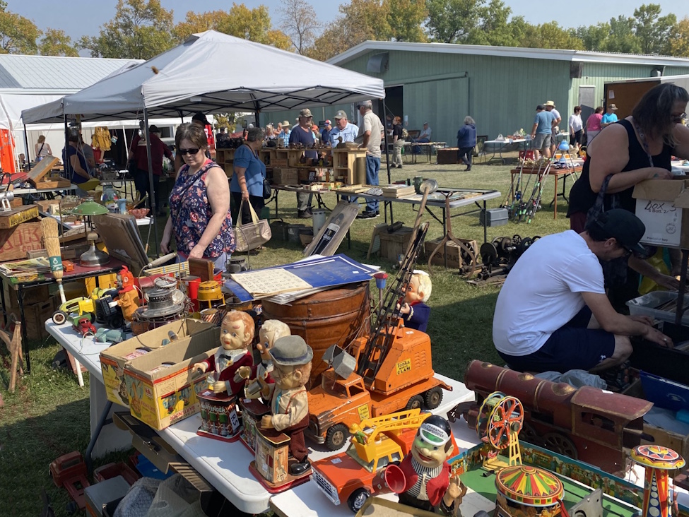 an outdoor flea market