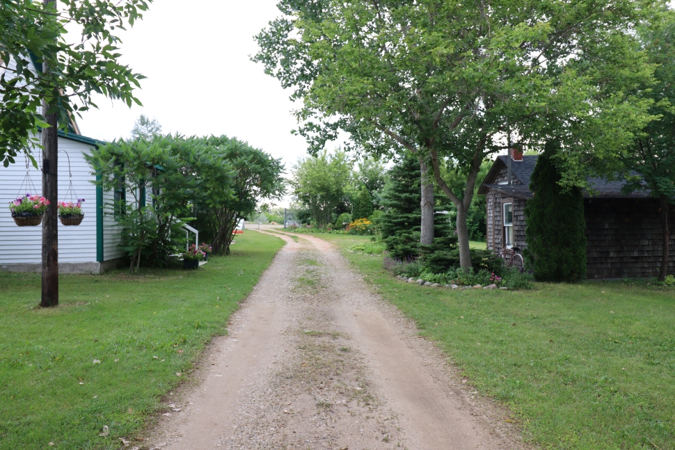 Part of the scenic pathway through Weyburn's Heritage Village.