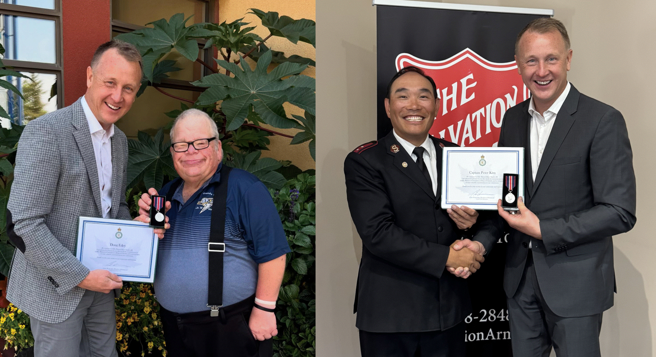 King Charles III Coronation Medal recipients - MP Chris Warkentin, Captain Peter Kim
