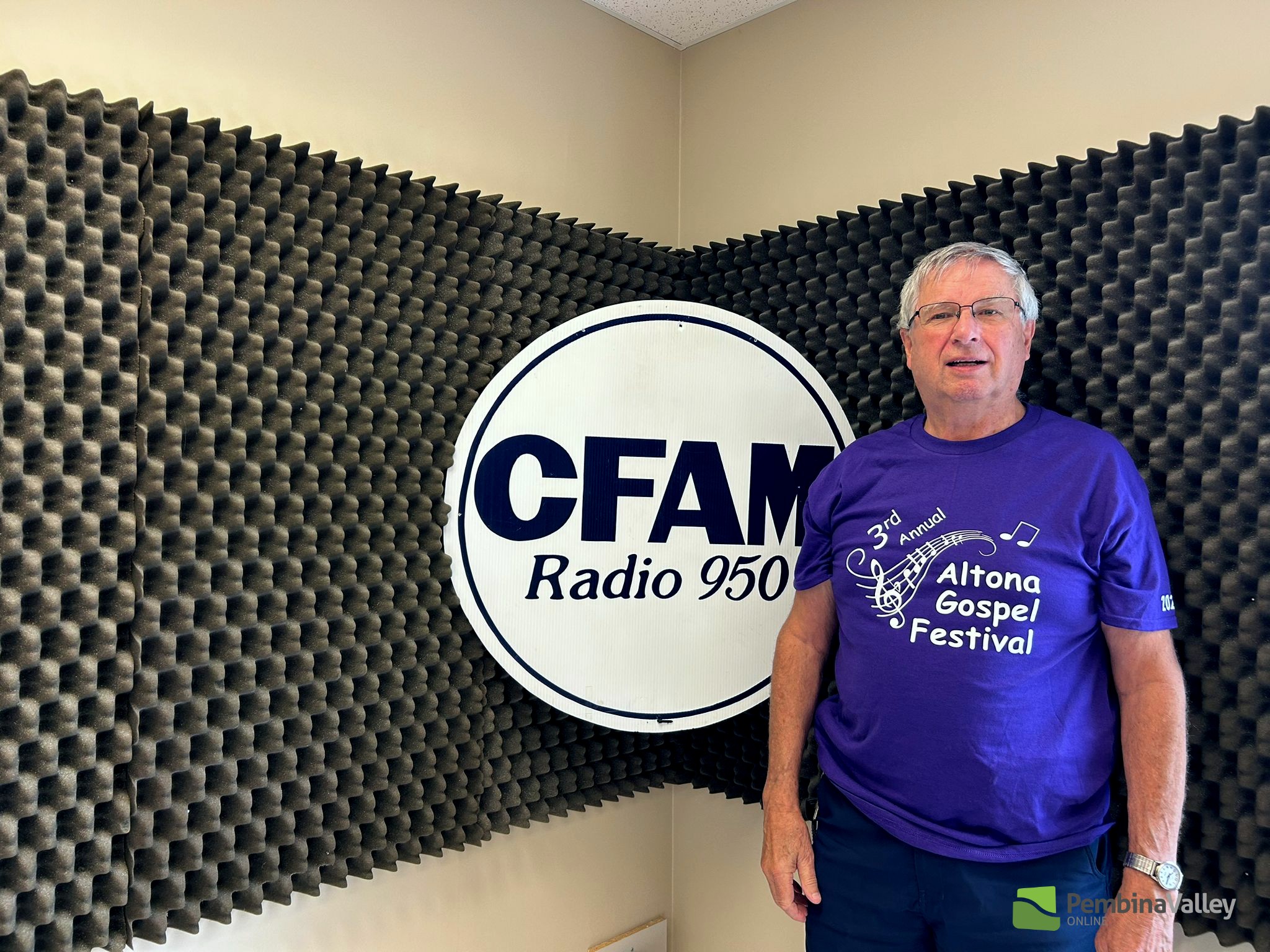 Larry Wiebe, committee member for the Altona Gospel Festival