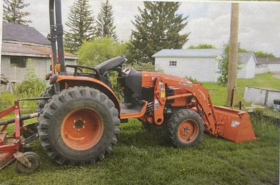 Stolen tractor