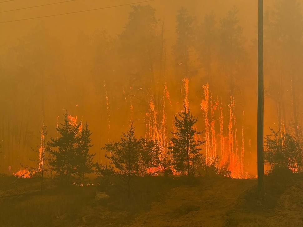 A view of one of the fires they fought up north. (photos courtesy of the RM of Swift Current Fire Department)