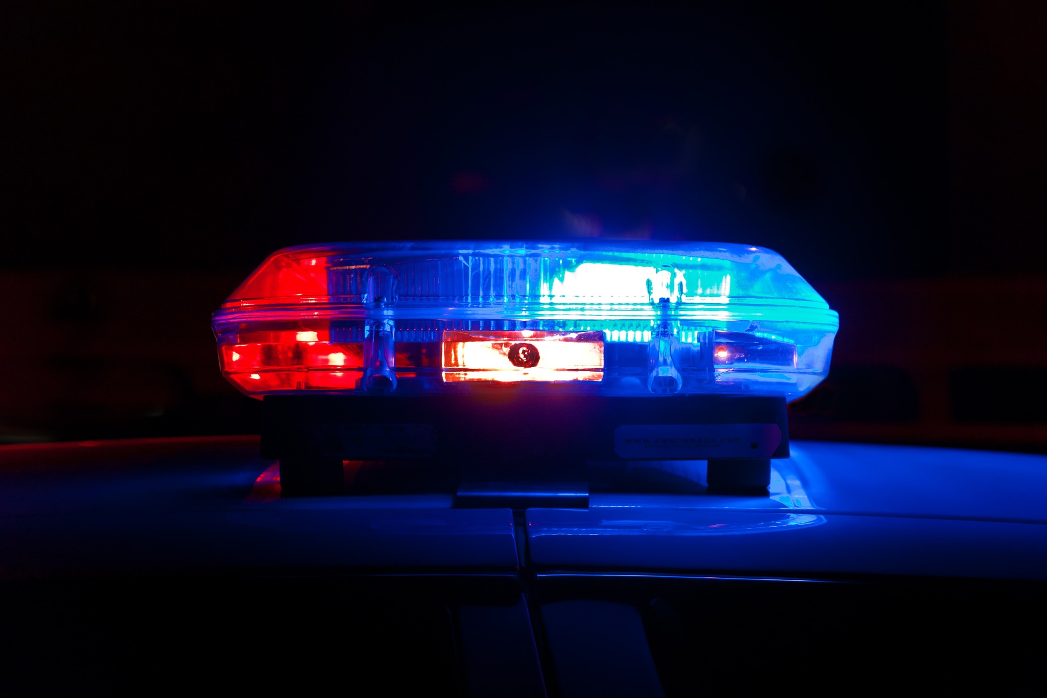 RCMP vehicle lights.