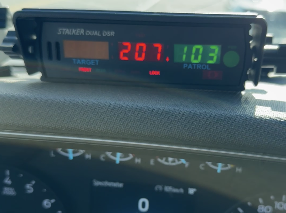 High Prairie RCMP, radar photo (edited)