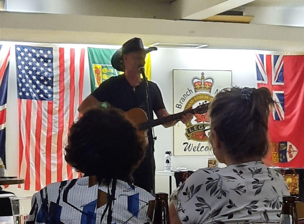 Robert Ross performing at the Legion Branch 56 in Swift Current. (photo courtesy of John Griffin)
