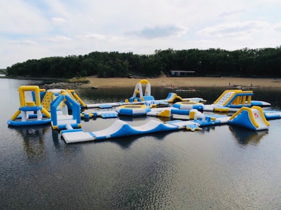 a zoomed-out view of Splish Splash in Morden