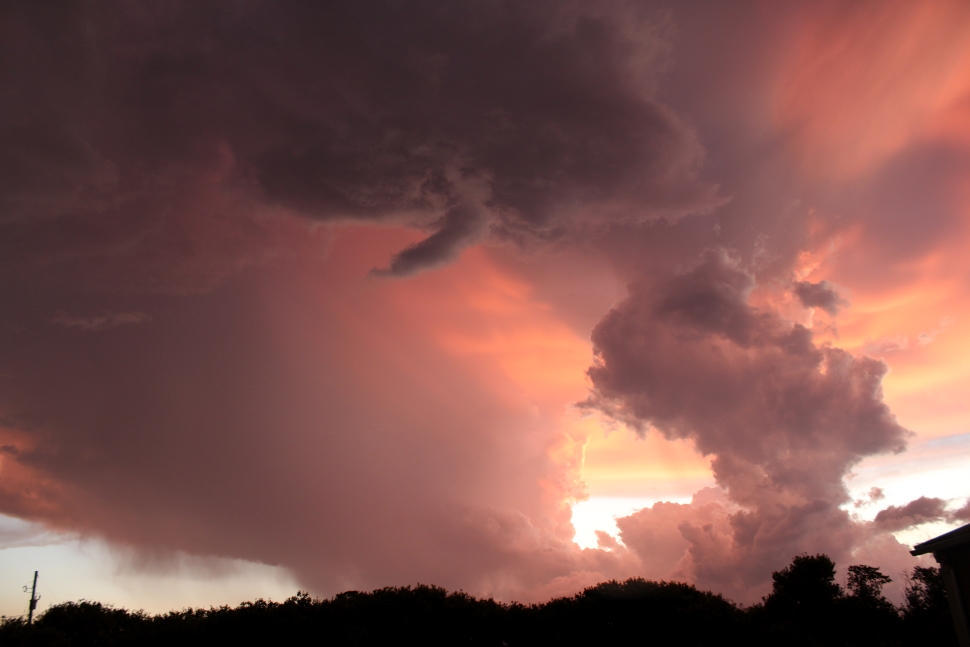 Vibrant storm clouds.