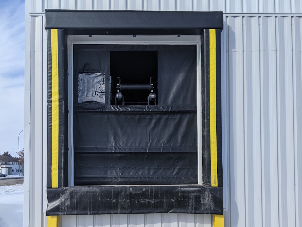 a gray door