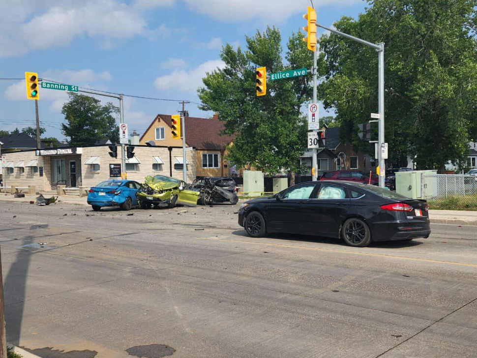 Collision at Banning and Ellice